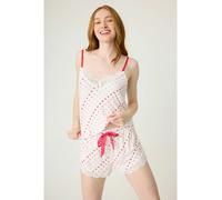 PJ Salvage Pyjama-Oberteil in Weiß - Größe M | Damen Loungewear