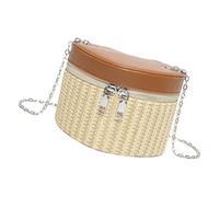 Pjeghbvop Moderne Box Handtasche mit gewebter Textur für Modemenschen Geräumige Schultertasche aus PU Leder Umhängetasche PU Beuteltasche für den täglichen Gebrauch