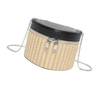 Pjeghbvop Moderne Box Handtasche mit gewebter Textur für Modemenschen Geräumige Schultertasche aus PU Leder Umhängetasche PU Beuteltasche für den täglichen Gebrauch