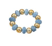 Pjeghbvop Modernes rundes Perlenarmband, leuchtende Farben, Handkette, Acryl Handgelenk Armreif, Leichter Schmuck für Teenager und Erwachsene, bequemes, wasserdichtes Armband