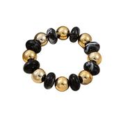 Pjeghbvop Modernes rundes Perlenarmband, leuchtende Farben, Handkette, Acryl Handgelenk Armreif, Leichter Schmuck für Teenager und Erwachsene, bequemes, wasserdichtes Armband