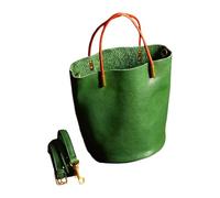 Pjeghbvop Retro Damenhandtasche aus PU Leder, leichte Umhängetasche, funktionale, geräumige Arbeits Essential Handtasche für Damen