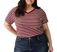 Pl Perfect Vneck Tee Emily Stripe Warm C