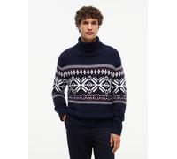PLACED FAIRISLE WOOL BLEND ROLL XL