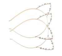 PLAFOPE 2 Stück Katzenohren Haarreif aus Metalllegierung Leichtes Langlebiges Modisches Stirnband für Frauen Vielseitiges Haar accessoire für Party Cosplay und Alltag