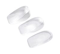 PLAFOPE 3 Paar Transparente Gel Einlegesohlen Fersenerhöhung 1cm 2cm 3cm Elastisch Stoßdämpfend Unsichtbar Für Damen Und Herren Schuhe