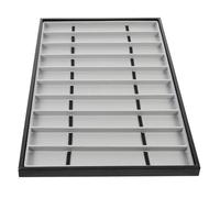 PLAFOPE Elegante Uhren und Schmuckvitrine aus Leder mit 10 Fächern Mdf und Flanell Praktischer Uhrenhalter für Stilvolle Aufbewahrung und Präsentation