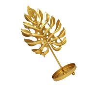 PLAFOPE Schmuckständer in Gold Moderner in Blattform aus Eisen mit Umweltfreundlicher Lackierung Rostfrei Stilvolle Schmuckablage für Ohrringe und Halsketten zur Heimdekoration
