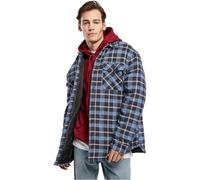 Urban Classics Jacke Karo Stepp-Hemdjacke Hellblau/Dunkelblau Größe M