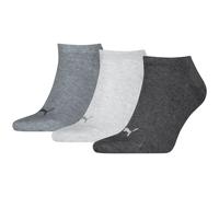 PUMA Unisex Plain Sneaker Sock, Anthraci/l Mel Grey/m Mel Grey-New, 35/38 (3er Pack)