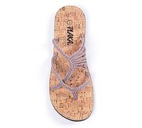 Plaka Flip Flops Sandalen für Frauen Oceanside, Beige (Brasilianischer Sand), 38 EU