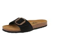 PLAKTON 181018 Bis 3 Nobuck - Damen Pantolette - Negro, Größe:37 EU