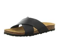 PLAKTON 181051 Negro VAQUETILLA Pantoletten Bibi schwarz schwarz Gr. 38