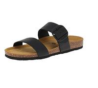 PLAKTON 183004 Rock Dakota - Damen Pantolette - Negro, Größe:37 EU