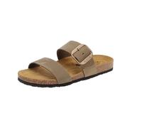 PLAKTON 183004 Rock Nobuck - Damen Schuhe Pantoletten - Kaki, Größe:42 EU