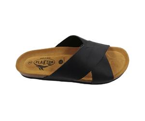 Plakton Benito Apure Leder Pantolette Sandalette - schwarz - 47