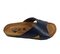 Plakton Benito Vaquetila Leder Pantolette Sandalette - blau - 47