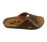 Plakton Benito Vaquetila Leder Pantolette Sandalette - grün - 41