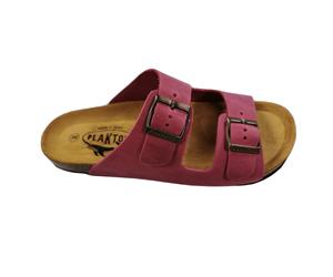 Plakton Beta Apure Damen Leder Pantolette Sandalette - pink - 37