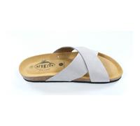 Plakton Bibi Nobuck 2 Damen Leder Pantolette Sandalette hell- grau - 41