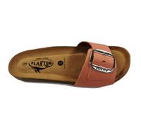 Plakton Bis 3 Nobuck Damen Leder Pantolette Sandalette - orange - 40