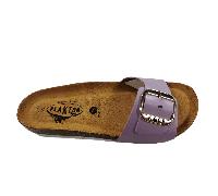 Plakton Bis 3 Vaquetilla Damen Leder Pantolette Sandalette lila 38