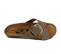 Plakton Bramma Nobuck Damen Leder Pantolette Sandalette - braun - 39