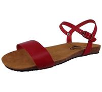 PLAKTON Damen Komfort Sandalen MAM ABMO Vaquetilla 575725 Rot, Groesse:41 EU