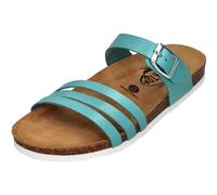 PLAKTON Damenschuhe Pantoletten - BERTA 185862 - aqua, Größe:39 EU