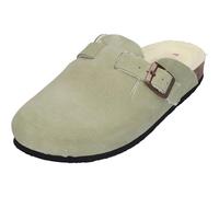 PLAKTON Damenschuhe Pantoletten BLOGG WOOL 181539 mint, Größe:40 EU