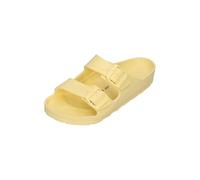 PLAKTON SWIM Damen Pantoletten WANDA 760010 butter yellow, Größe:40 EU