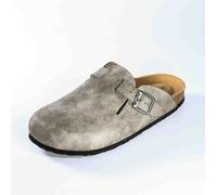 Plakton Vegane Damen Sandale BLOGG mit Korksohle grau 42