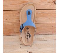 Plakton vegane Sandalen Zehentrenner tapir Blau 38