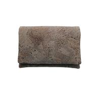 Plan B, Portemonnaie, Mini-Geldbörse Modell 04, Maße 12 x 9 cm, mit 3 Kartenfächern, Steingrau, Unisex, Größe XS, aus Kork (Orion)