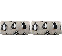 Plan B Zigarettenetuis Tabak Rollen Yolo Pinguine, 16 x 8,5 cm, 50 g, mit Eva-Gummi Tasche, Beige mit Aufdruck (Packung mit 2)
