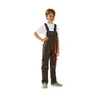 Planam Junior Latzhose oliv/orange 98/104