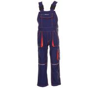 Planam Kinder-Latzhose zweifarbig Gr. 158/164 marine/orange