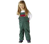 Planam Kinderlatzhose in Verschiedenen Farben, Kinder Arbeits-Latzhose (110/116, Grün/Rot)