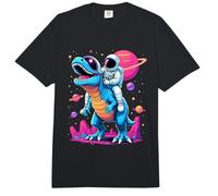 Planeten Dinosaurier Astronaut reitet T-Rex im Weltraum Comfort Colors Adult Heavyweight T-Shirt