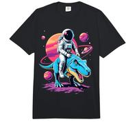 Planeten Dinosaurier Astronaut reitet T-Rex im Weltraum Comfort Colors Adult Heavyweight T-Shirt