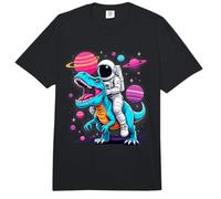 Planeten Dinosaurier Astronaut reitet T-Rex im Weltraum Comfort Colors Adult Heavyweight T-Shirt