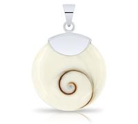 PLANETYS - 925 Sterling Silber Anhänger Auge des Heilige Lucie - Santa Lucia - Oeil de Sainte Lucie - Shiva Eye