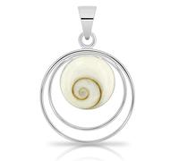 Planetys - 925 Sterling Silber Anhänger Auge des Heilige Lucie - Santa Lucia - Oeil de Sainte Lucie - Shiva Eye