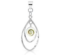 Planetys - 925 Sterling Silber Anhänger Pampille Auge des Heilige Lucie - Santa Lucia - Oeil de Sainte Lucie - Shiva Eye