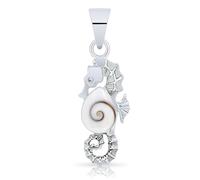 Planetys - 925 Sterling Silber Anhänger Seepferdchen Auge des Heilige Lucie - Santa Lucia - Oeil de Sainte Lucie - Shiva Eye