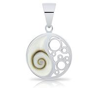 Planetys - 925 Sterling Silber Anhänger Yin Yang Auge des Heilige Lucie - Santa Lucia - Oeil de Sainte Lucie - Shiva Eye