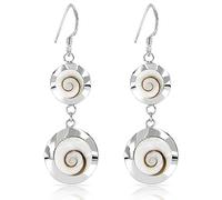 PLANETYS - 925 Sterling Silber Ohrringe Auge des Heilige Lucie - Santa Lucia - Oeil de Sainte Lucie - Shiva Eye