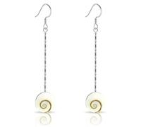 PLANETYS - 925 Sterling Silber Ohrringe Auge des Heilige Lucie - Santa Lucia - Oeil de Sainte Lucie - Shiva Eye