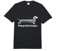 Planking World Champion Dackel Hund Lustig Comfort Colors Adult Heavyweight T-Shirt