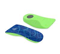Plantar Fasciitis Relief,QBK Fersensporn Einlagen Vermeiden von Achillessehnenentzündung, Metatarsalgie, Überpronation, 3/4 Länge dünne Einlegesohlen für Männer und Frauen S